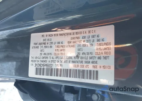 2023 Mazda Cx-30 2.5 S Carbon Edition z USA, uszkodzony, nr VIN 3MVDMBCM5PM558321